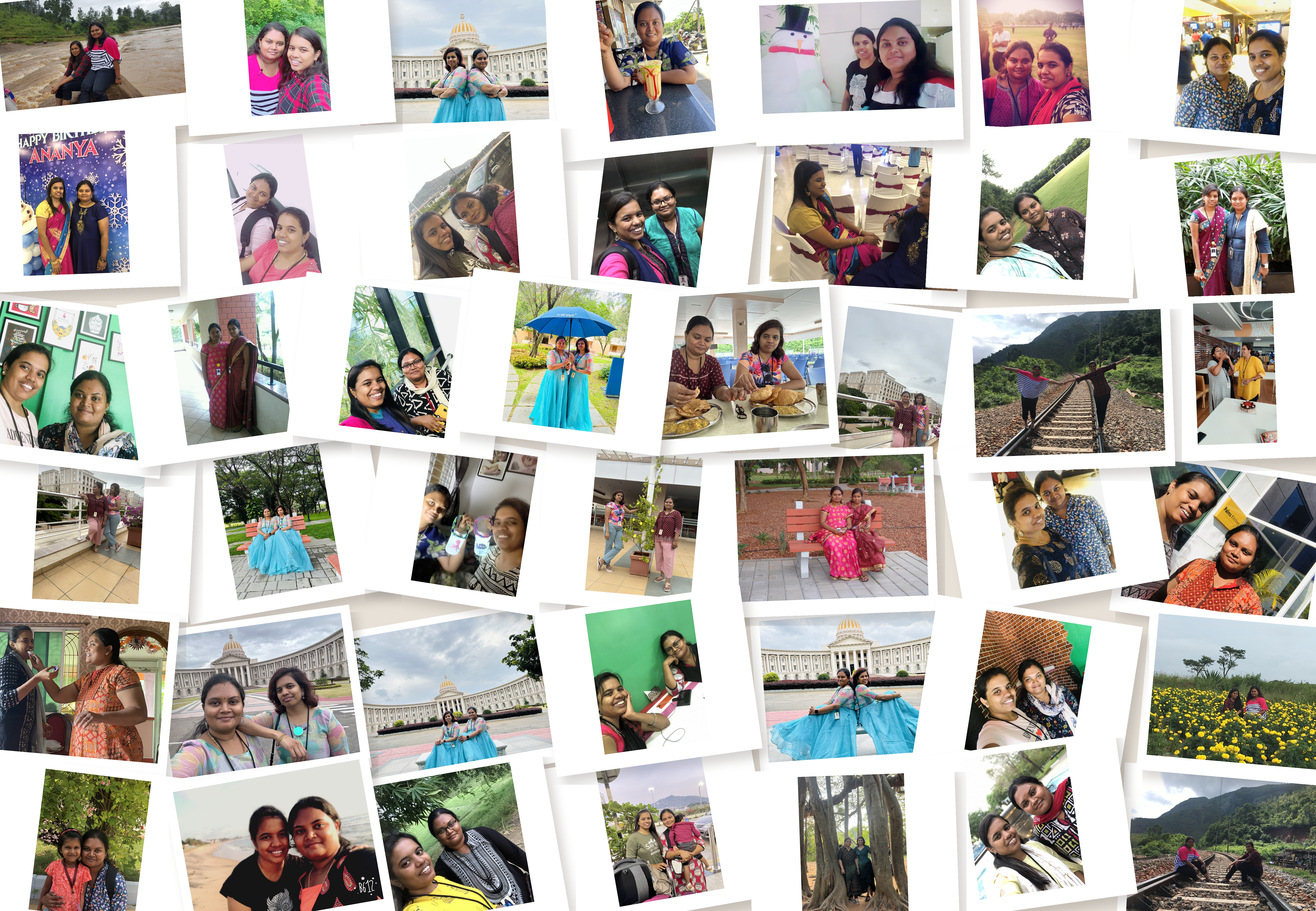 A collage of our favourite memories together
